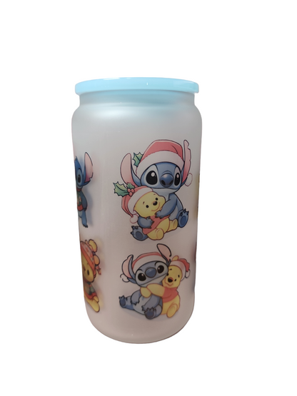 16oz Jolly pooh and stitch cup